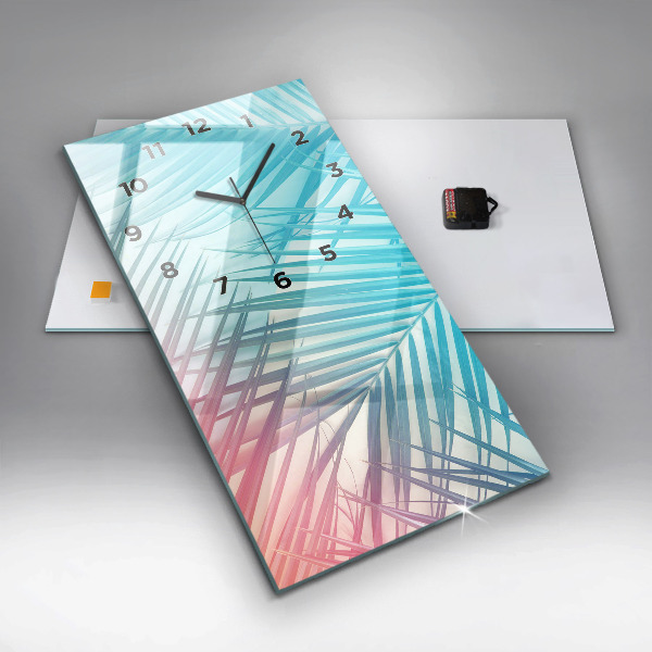 Vertikale Uhr Tropische Palme