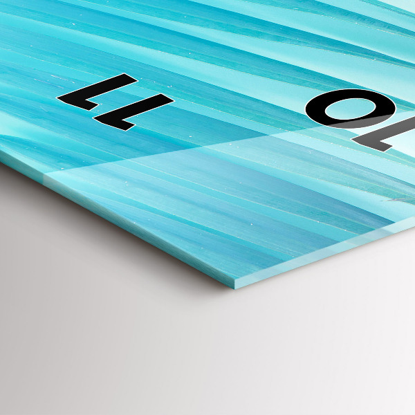 Vertikale Uhr Tropische Palme