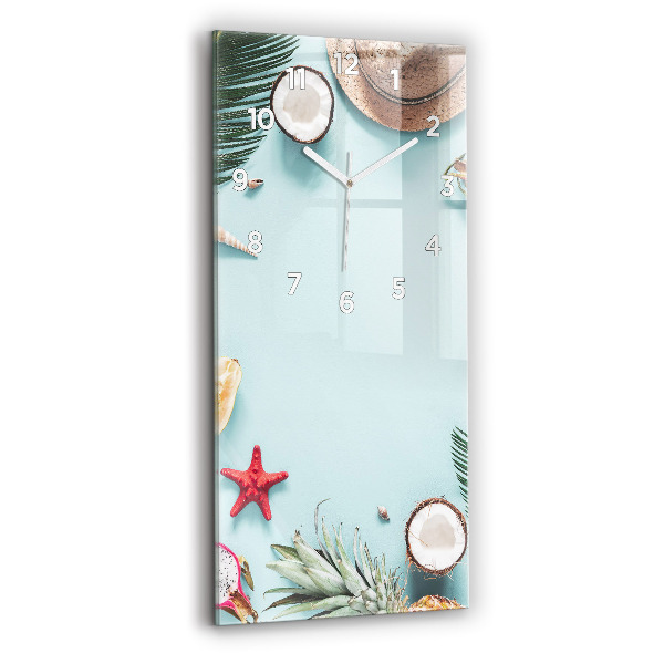 Vertikale Uhr mit motiv Sommer Komposition