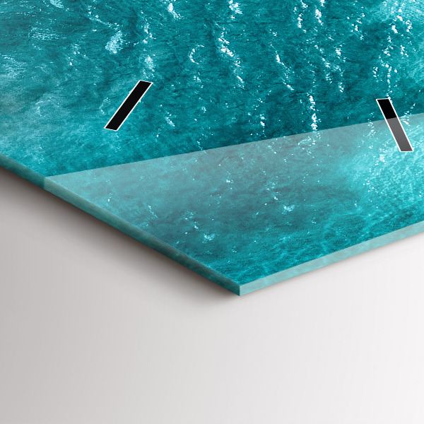 Vertikale Uhr mit motiv Menschen am Meeresstrand