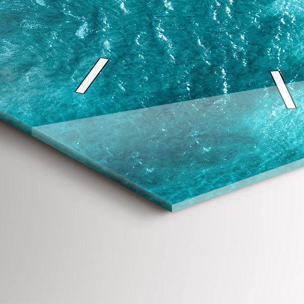 Vertikale Uhr mit motiv Menschen am Meeresstrand