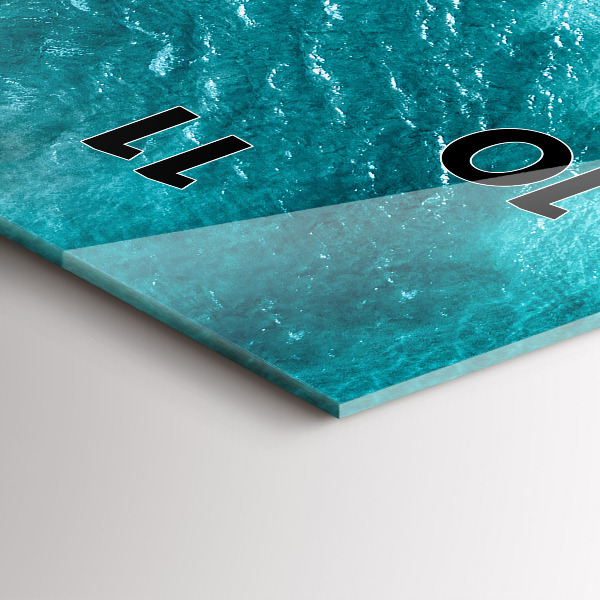 Vertikale Uhr mit motiv Menschen am Meeresstrand