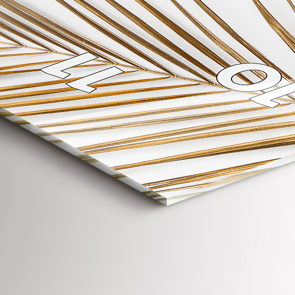 Vertikale Uhr mit motiv Tropische Blätter