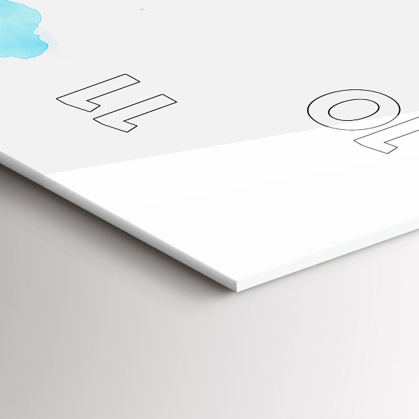 Vertikale Uhr Gemalte Flecken