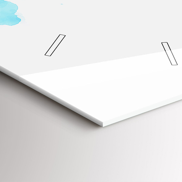 Vertikale Uhr Gemalte Flecken