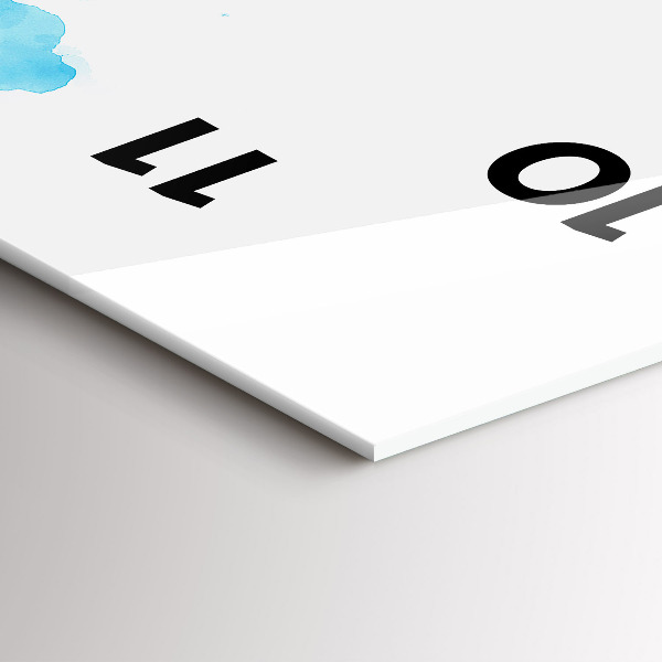 Vertikale Uhr Gemalte Flecken