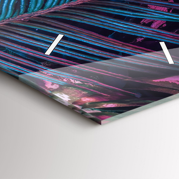 Vertikale Uhr mit motiv Exotische Blumen