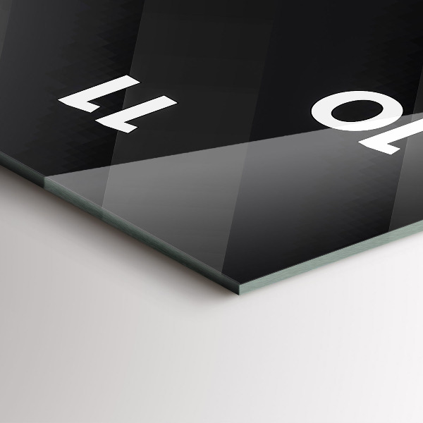 Vertikale Uhr Dunkles Wandmuster