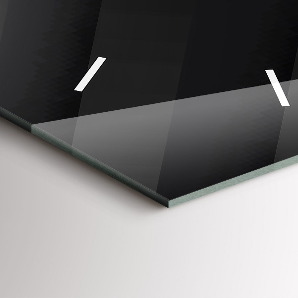 Vertikale Uhr Dunkles Wandmuster