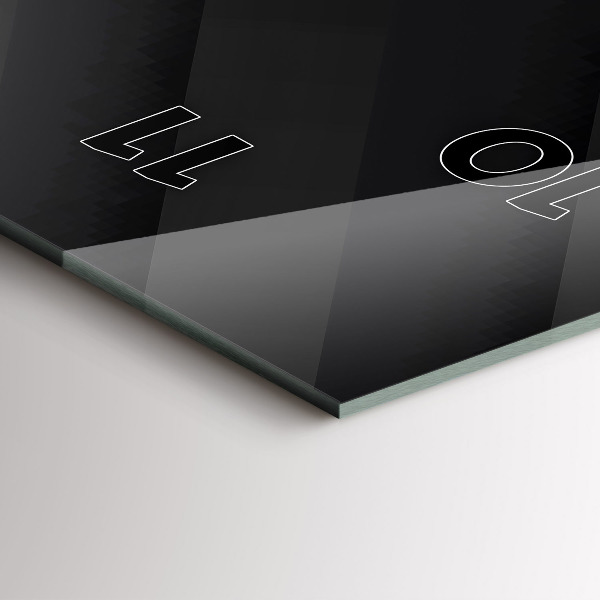 Vertikale Uhr Dunkles Wandmuster