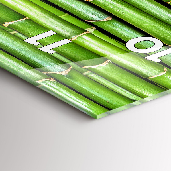 Vertikale Uhr mit motiv Asiatischer Bambus