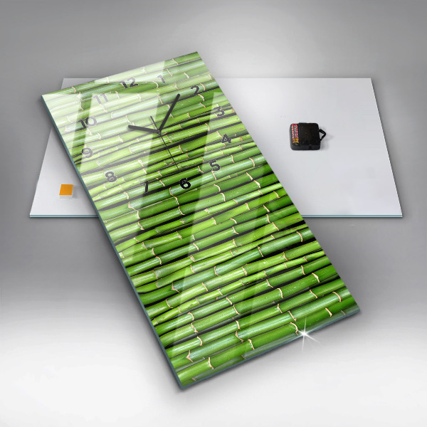 Vertikale Uhr mit motiv Asiatischer Bambus