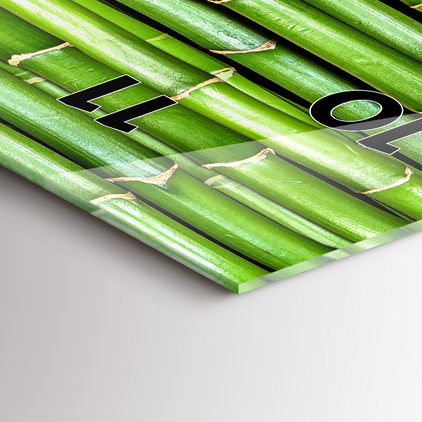 Vertikale Uhr mit motiv Asiatischer Bambus