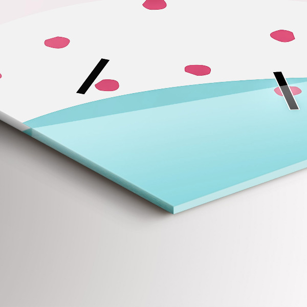 Vertikale Uhr Pastell Abstraktion