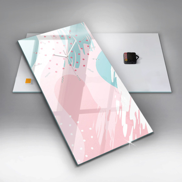 Vertikale Uhr Pastell Abstraktion