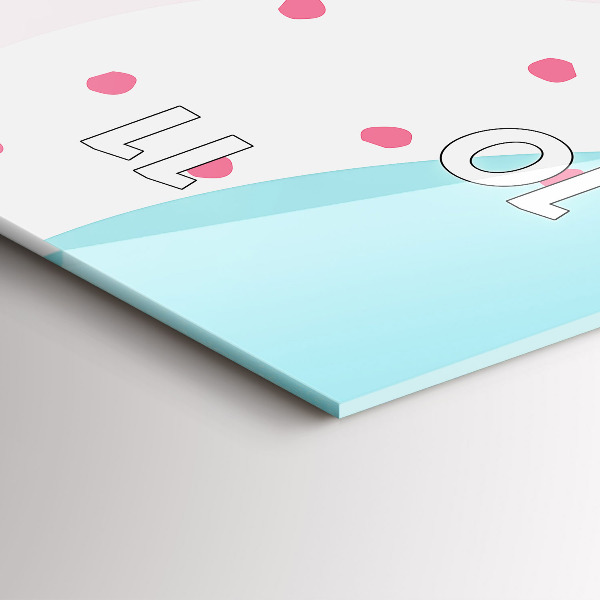 Vertikale Uhr Pastell Abstraktion