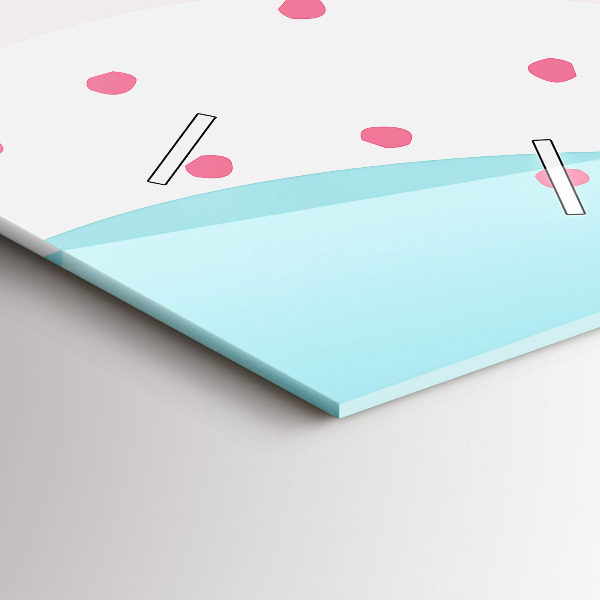 Vertikale Uhr Pastell Abstraktion