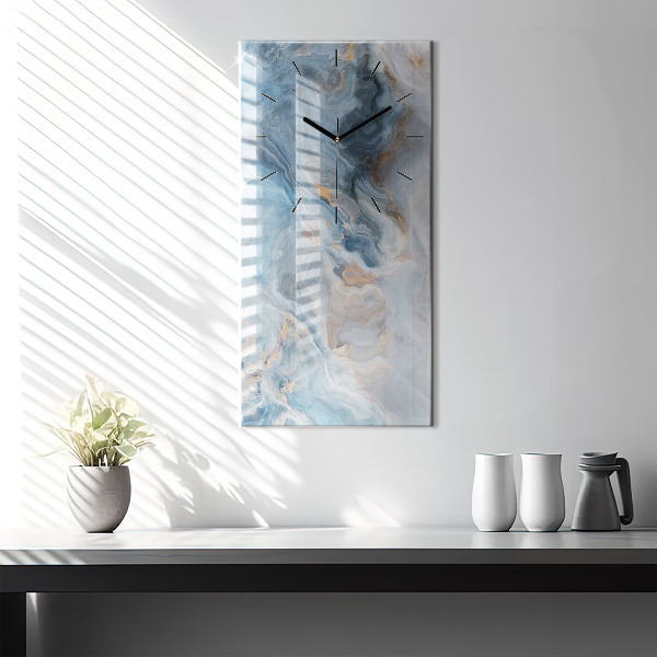 Vertikale Uhr Marmor-Muster