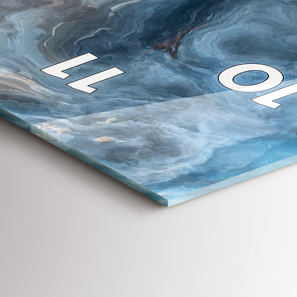 Vertikale Uhr Marmor-Muster