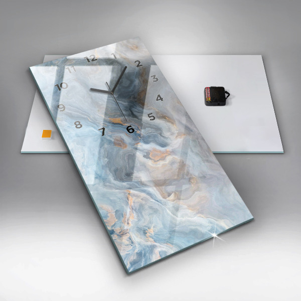 Vertikale Uhr Marmor-Muster