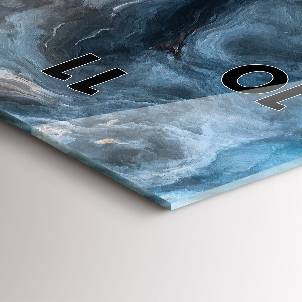 Vertikale Uhr Marmor-Muster