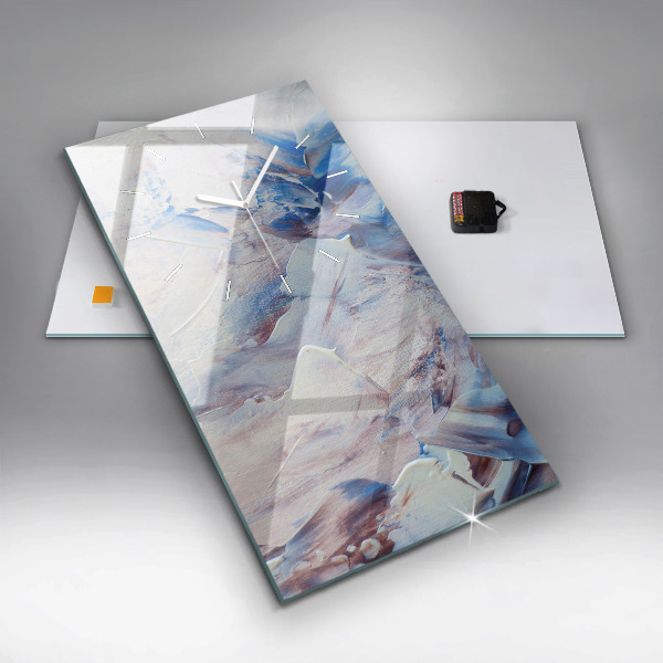 Vertikale Uhr mit motiv Abstrakte Farbtextur