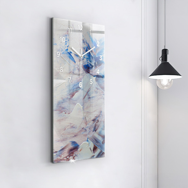 Vertikale Uhr mit motiv Abstrakte Farbtextur