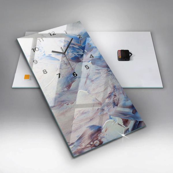 Vertikale Uhr mit motiv Abstrakte Farbtextur