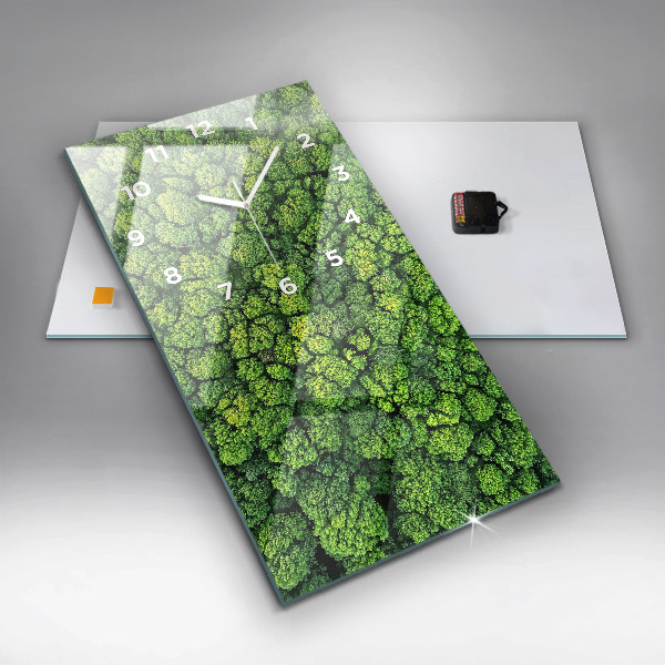 Vertikale Uhr Wald von oben