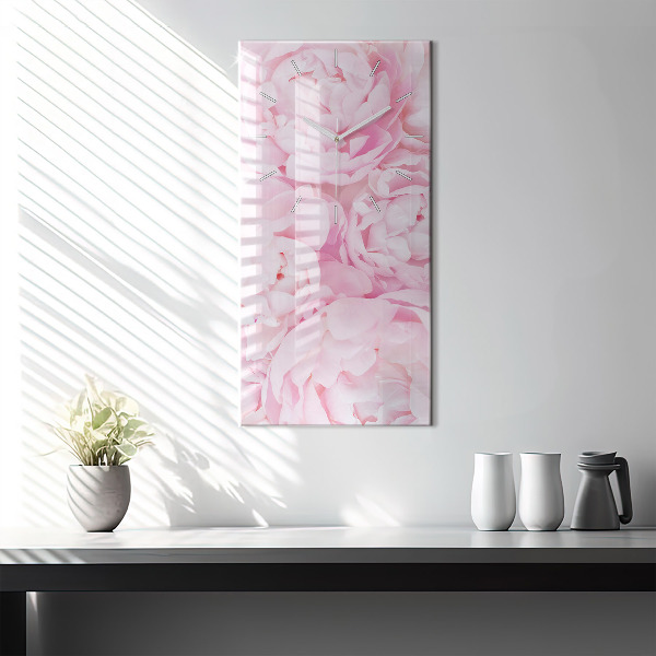 Vertikale Uhr mit motiv Blühende Blumen