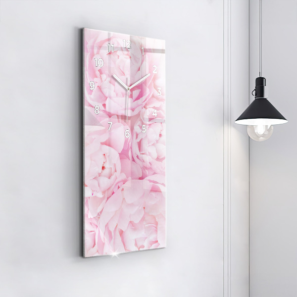 Vertikale Uhr mit motiv Blühende Blumen