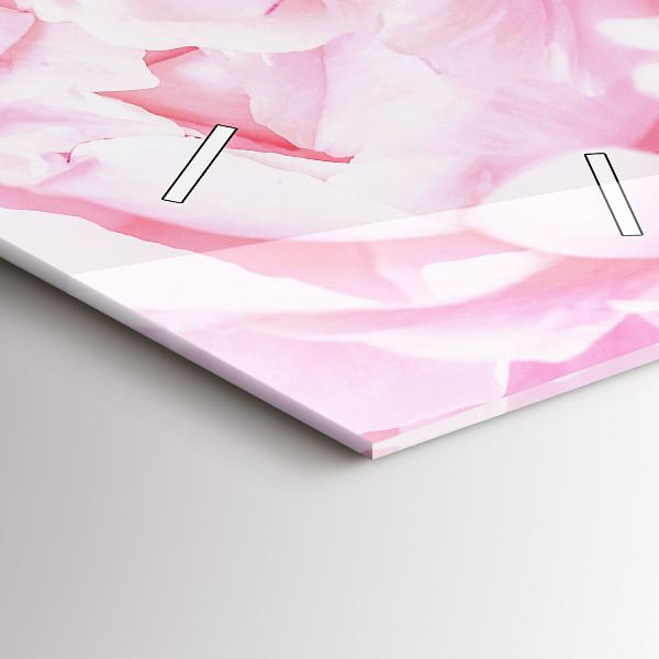 Vertikale Uhr mit motiv Blühende Blumen