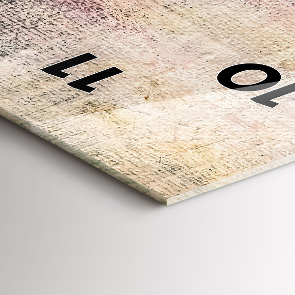 Vertikale Uhr Gemalte Abstraktion