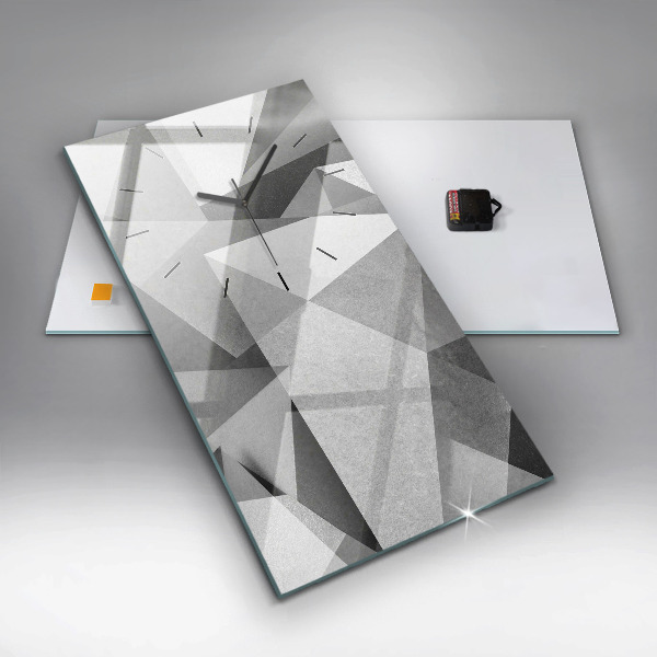 Vertikale Uhr Graue Geometrische Abstraktion