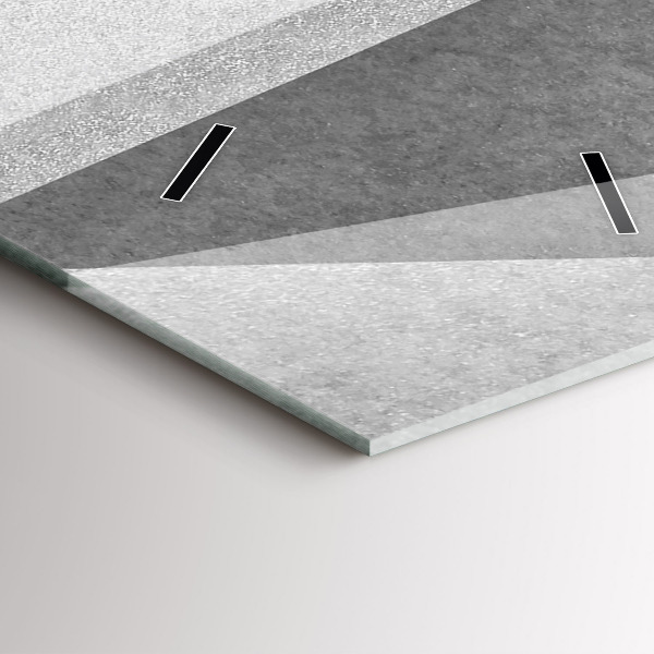 Vertikale Uhr Graue Geometrische Abstraktion