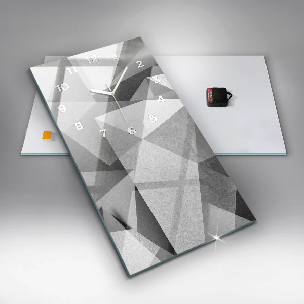 Vertikale Uhr Graue Geometrische Abstraktion