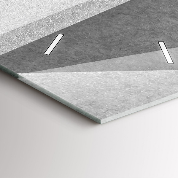 Vertikale Uhr Graue Geometrische Abstraktion