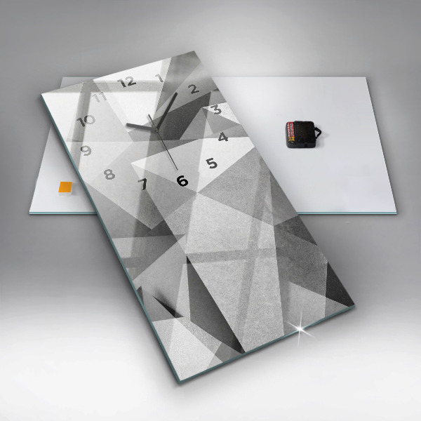 Vertikale Uhr Graue Geometrische Abstraktion