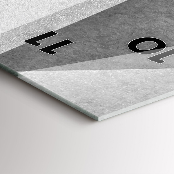 Vertikale Uhr Graue Geometrische Abstraktion