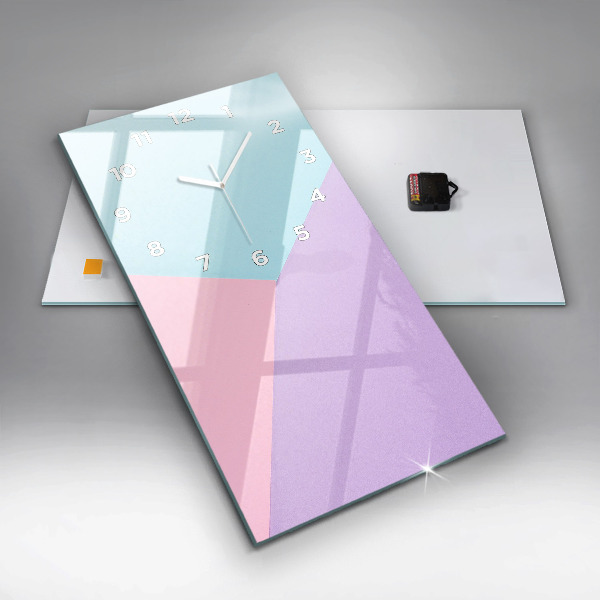 Vertikale Uhr mit motiv Pastellfarbenes Muster