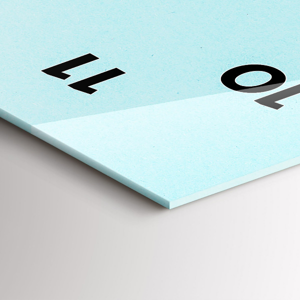 Vertikale Uhr mit motiv Pastellfarbenes Muster