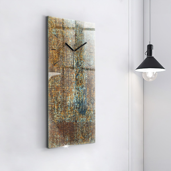 Vertikale Uhr Textur Altmetall