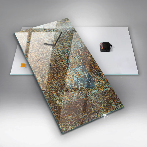 Vertikale Uhr Textur Altmetall