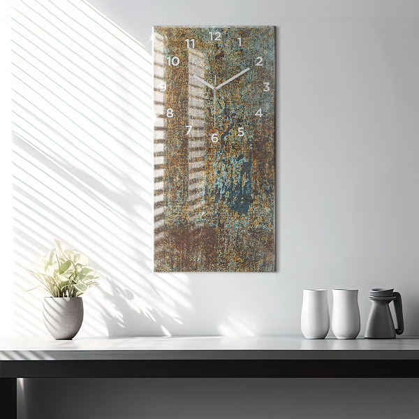 Vertikale Uhr Textur Altmetall