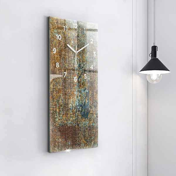 Vertikale Uhr Textur Altmetall