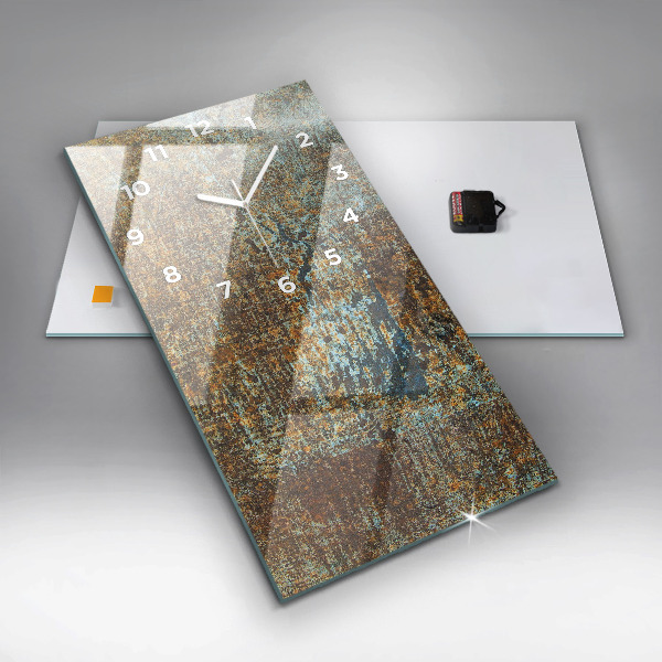 Vertikale Uhr Textur Altmetall