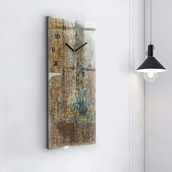 Vertikale Uhr Textur Altmetall