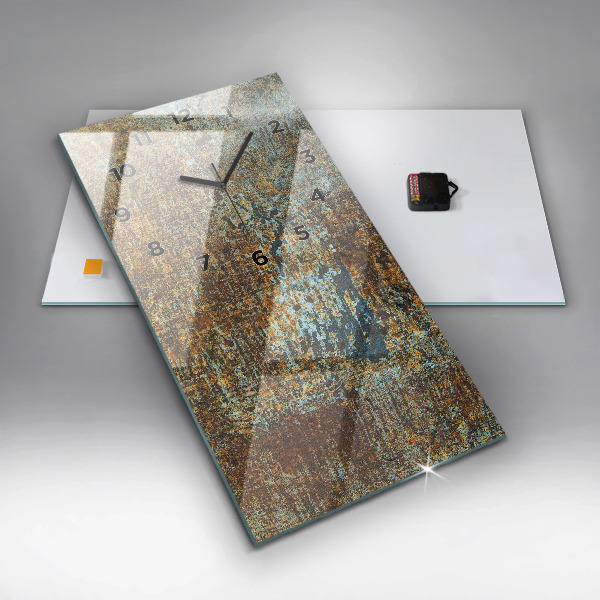 Vertikale Uhr Textur Altmetall