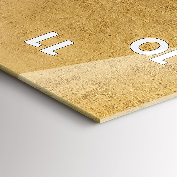 Vertikale Uhr Dekorative Leinwand