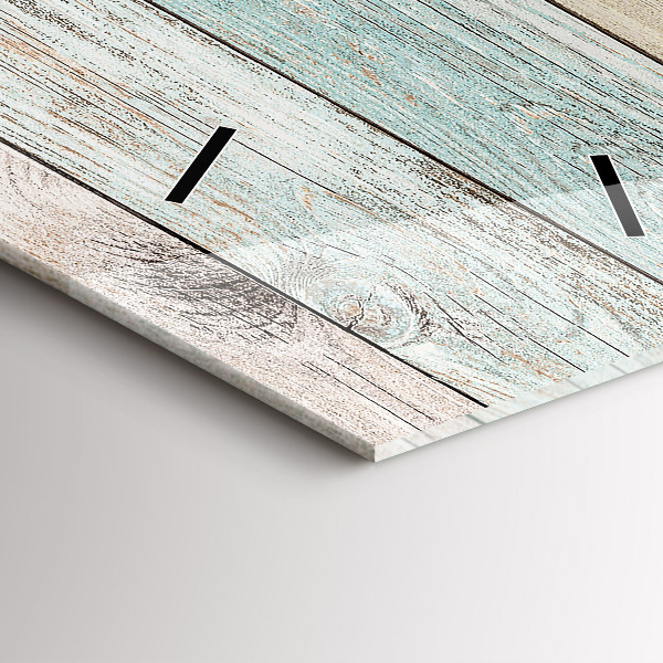 Vertikale Uhr Farbige Bretter